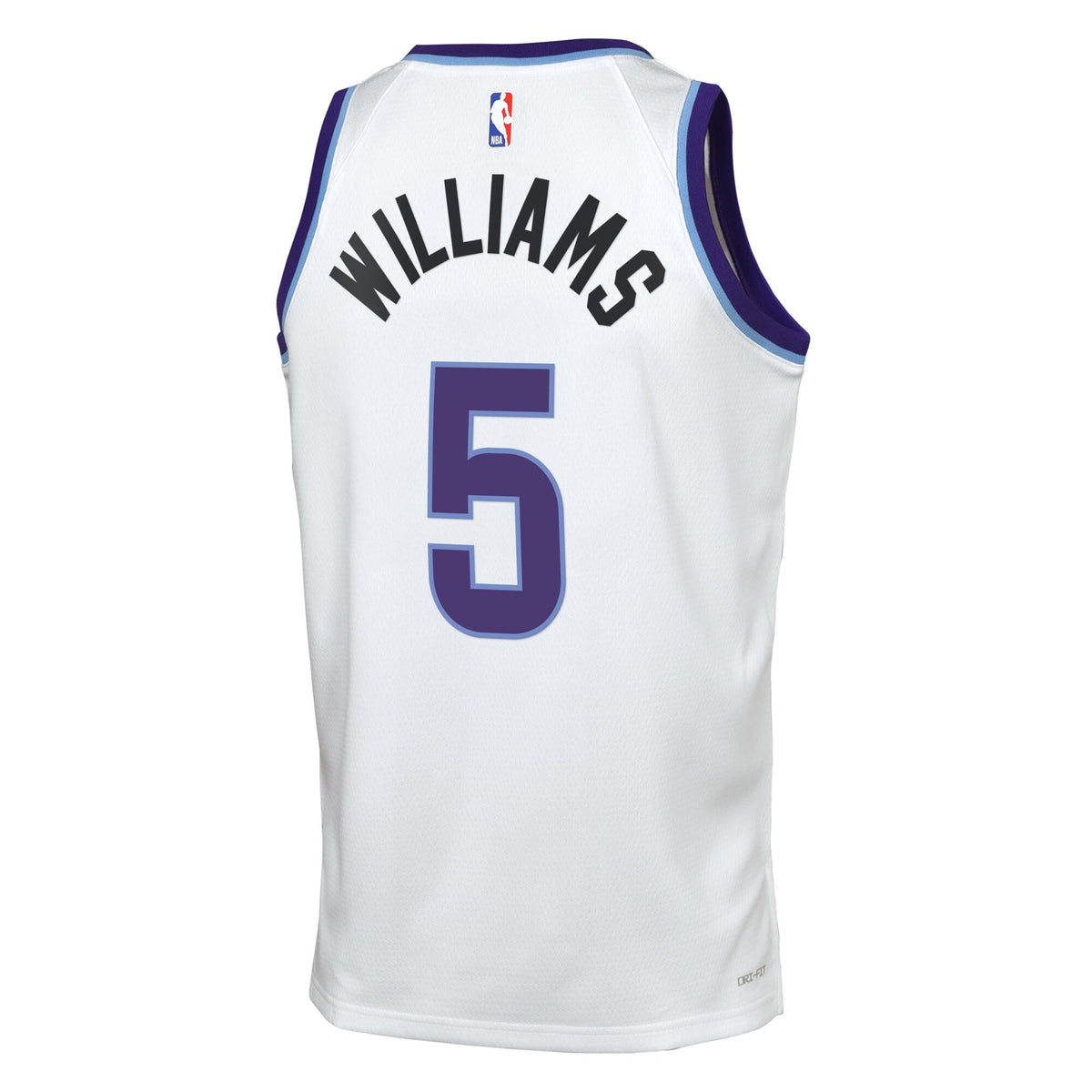 Cody Williams Utah Jazz Association Edition Replica Swingman Jersey - White - Youth product image 4, provided for visual