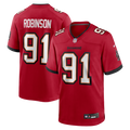 Tampa Bay Buccaneers A'Shawn Robinson Red Team Game Jersey product image 1, provided for visual reference and product detail