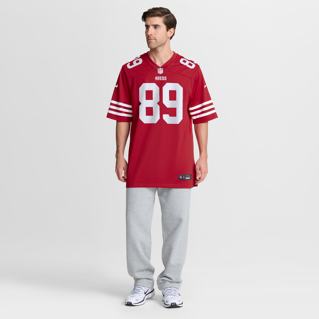San Francisco 49ers Luke Farrell Scarlet Team Game Jersey product image 7, provided for visual reference and product detail