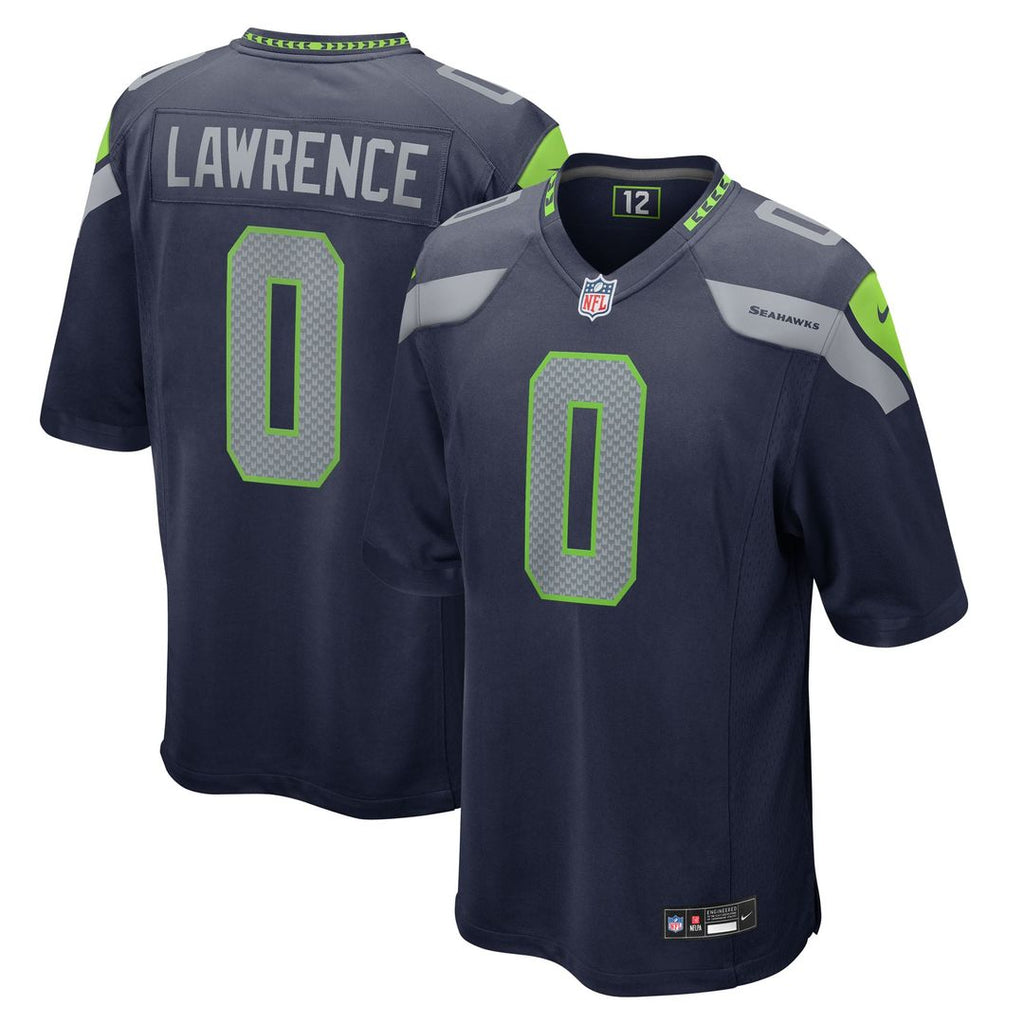 Seattle Seahawks DeMarcus Lawrence College Navy Team Game Jersey product image 1, provided for visual reference and product
