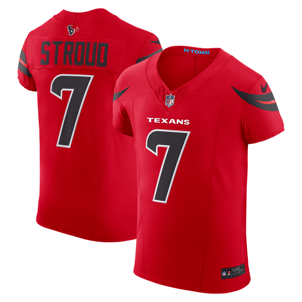 Houston Texans C.J. Stroud Red Alternate Vapor F.U.S.E. Elite Jersey product image 15, provided for visual reference and