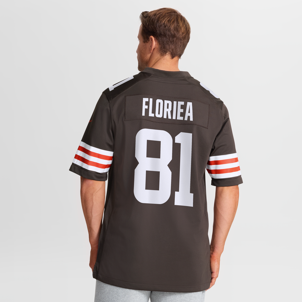Cleveland Browns Luke Floriea Brown Team Game Jersey product image 5, provided for visual reference and product detail review