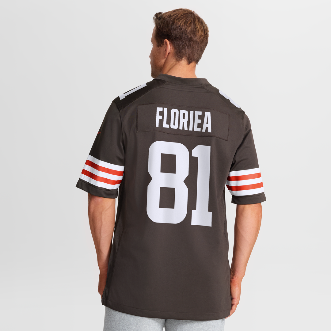 Cleveland Browns Luke Floriea Brown Team Game Jersey product image 5, provided for visual reference and product detail review