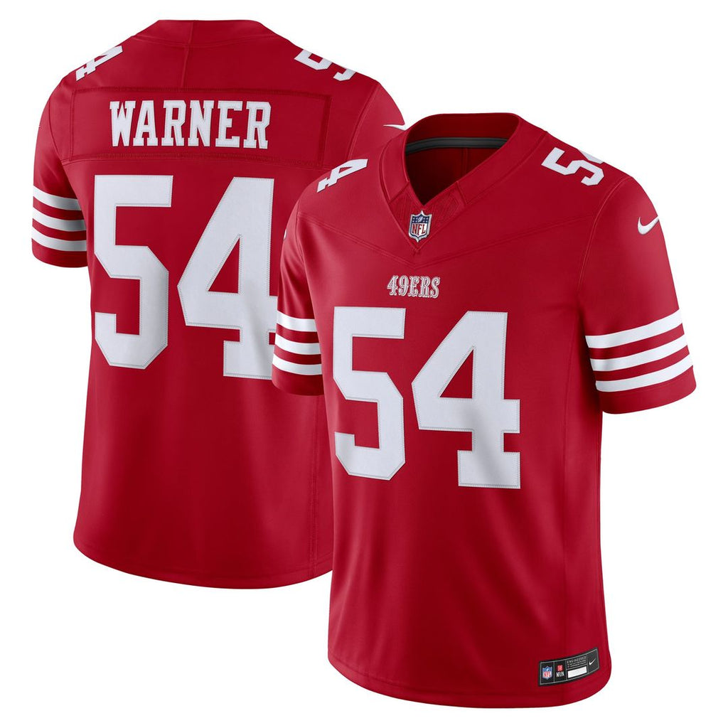 San Francisco 49ers Fred Warner White Alternate Vapor F.U.S.E. Stitched Limited Jersey product image 7, provided for visual