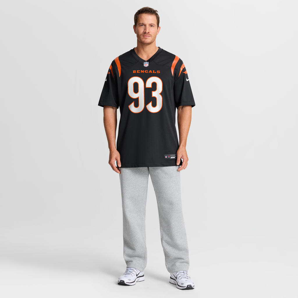 Cincinnati Bengals Jonathan Allen Black Team Game Jersey product image 4, provided for visual reference and product detail