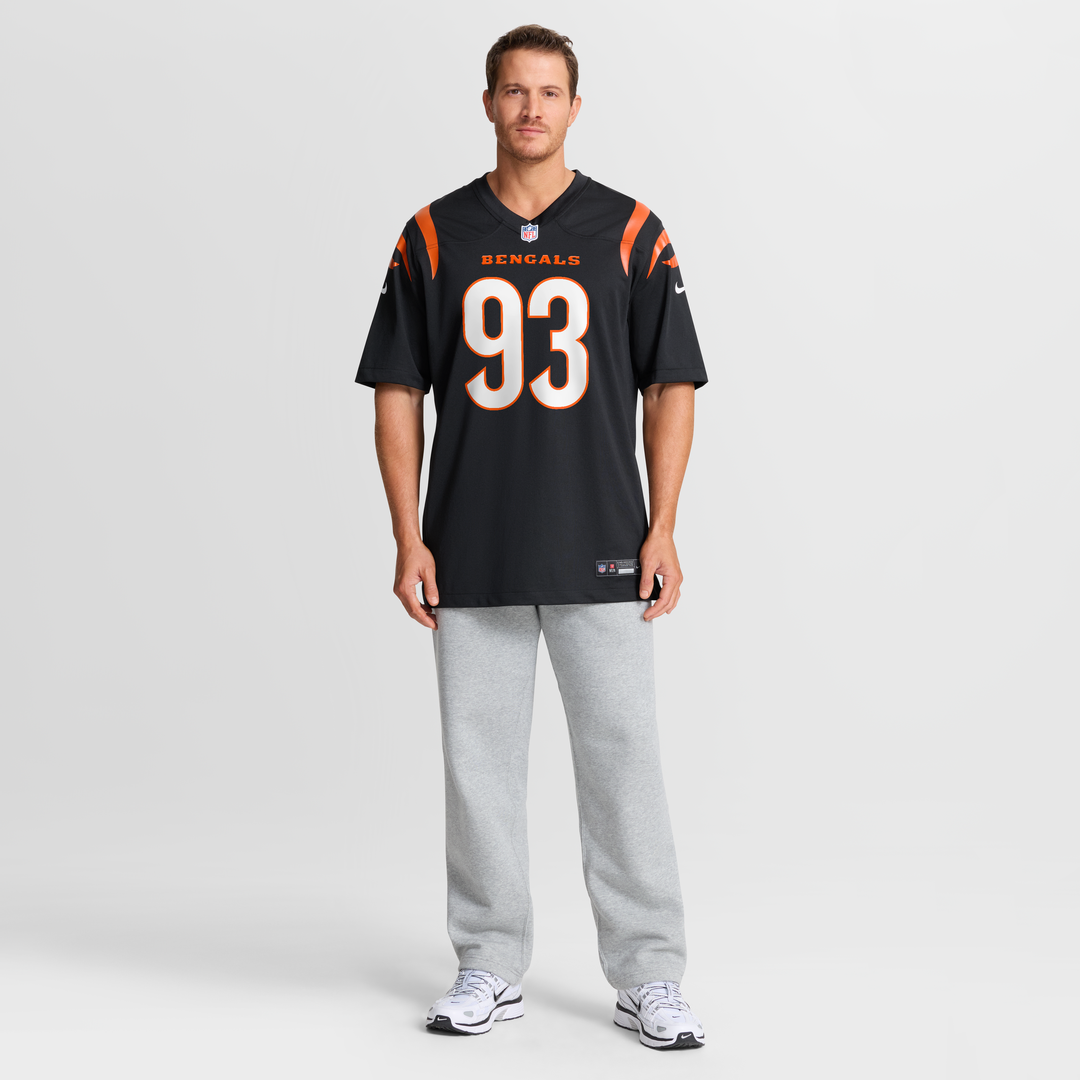 Cincinnati Bengals Jonathan Allen Black Team Game Jersey product image 4, provided for visual reference and product detail