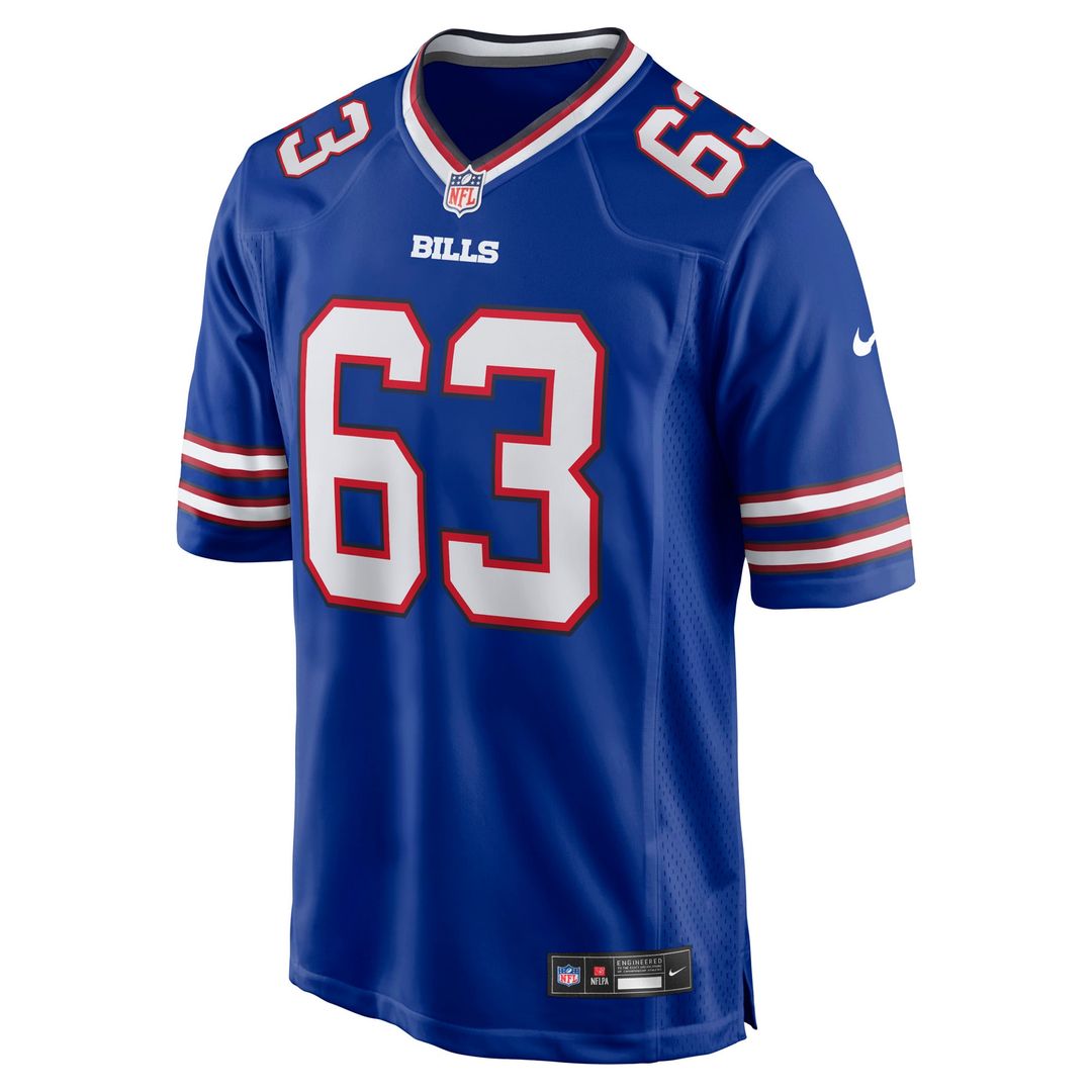 Buffalo Bills Austin Corbett Royal Team Game Jersey product image 2, provided for visual reference and product detail review