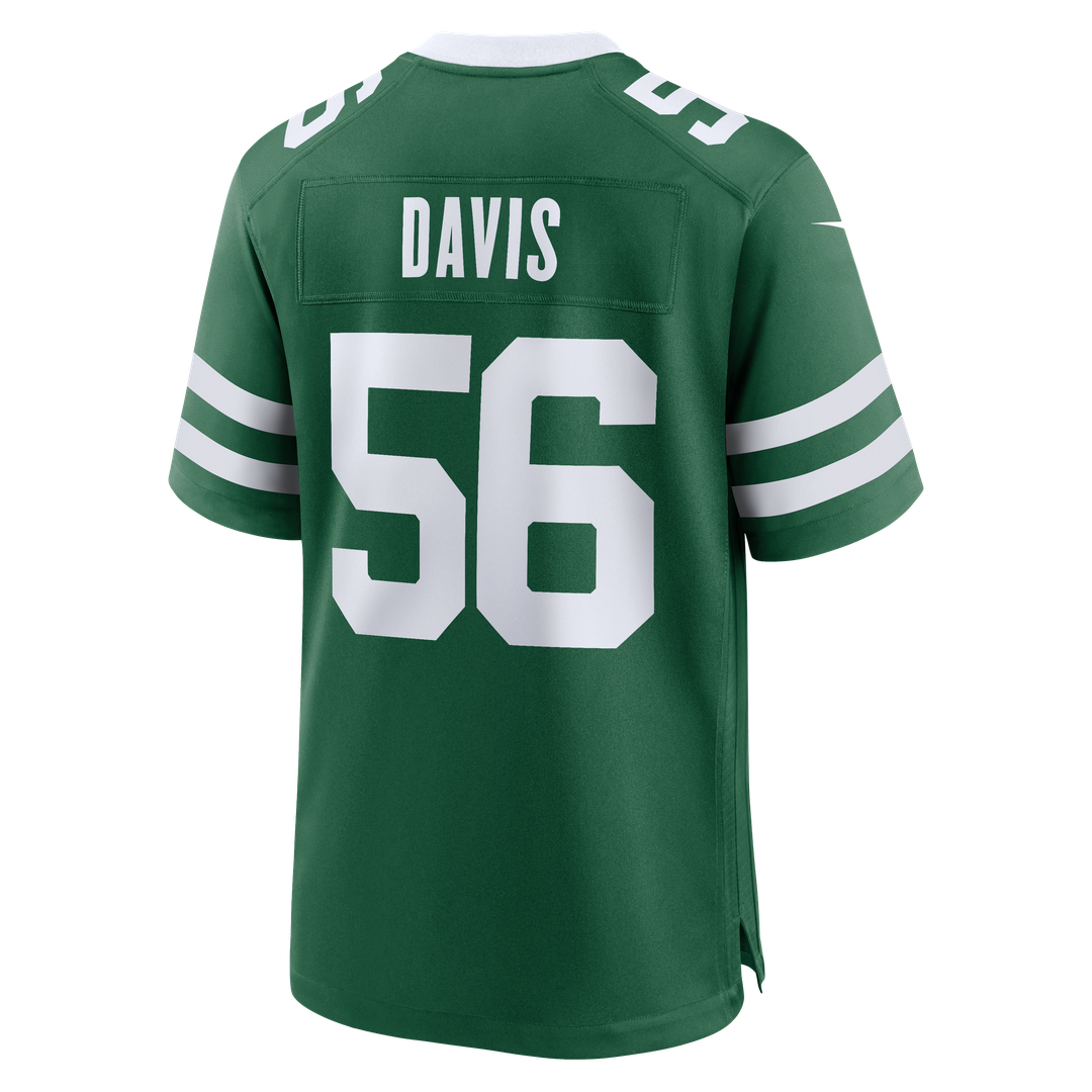 New York Jets Demario Davis Legacy Green Team Game Jersey product image 3, provided for visual reference and product detail