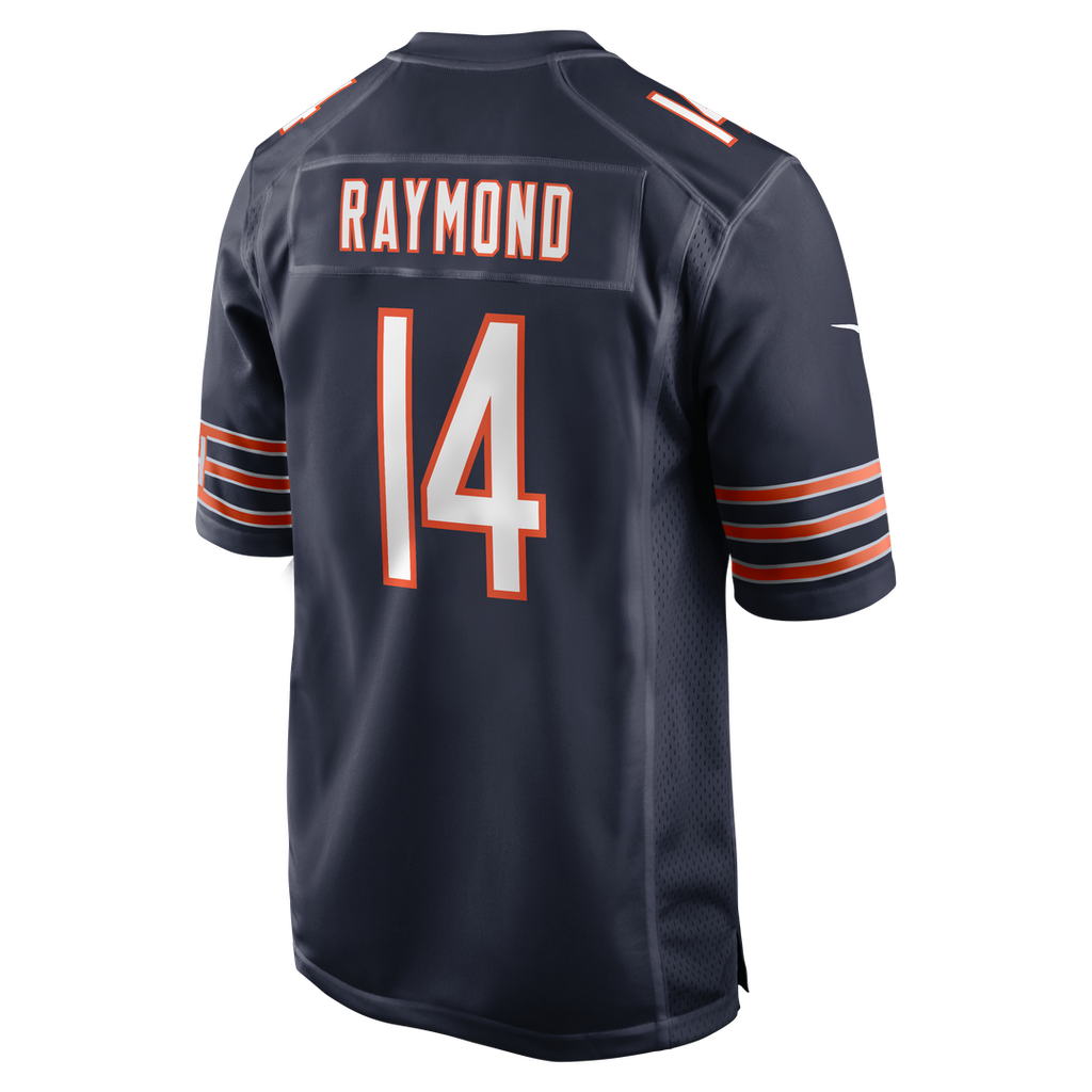 Chicago Bears Kalif Raymond Navy Team Game Jersey product image 3, provided for visual reference and product detail review