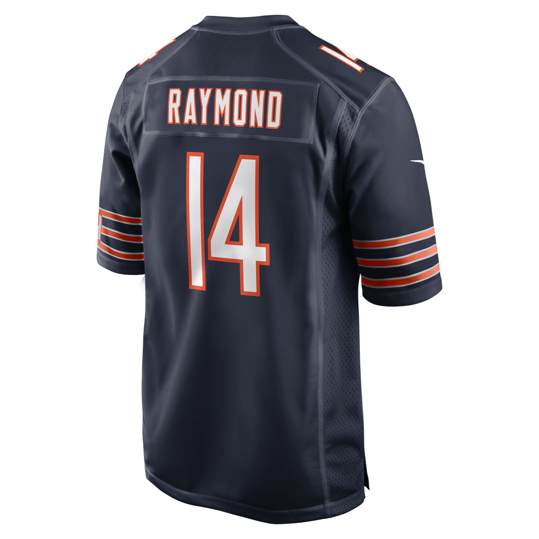 Chicago Bears Kalif Raymond Navy Team Game Jersey product image 3, provided for visual reference and product detail review