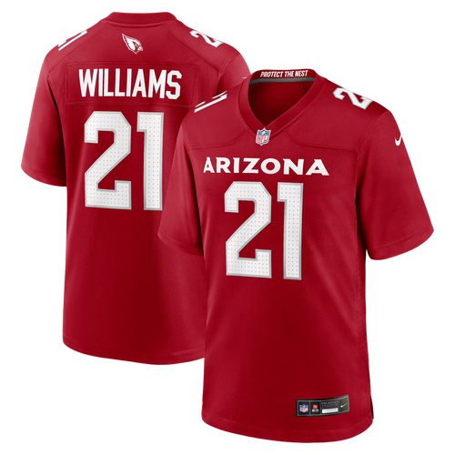 Arizona Cardinals Garrett Williams Cardinal Game Jersey product image 1, provided for visual reference and product detail