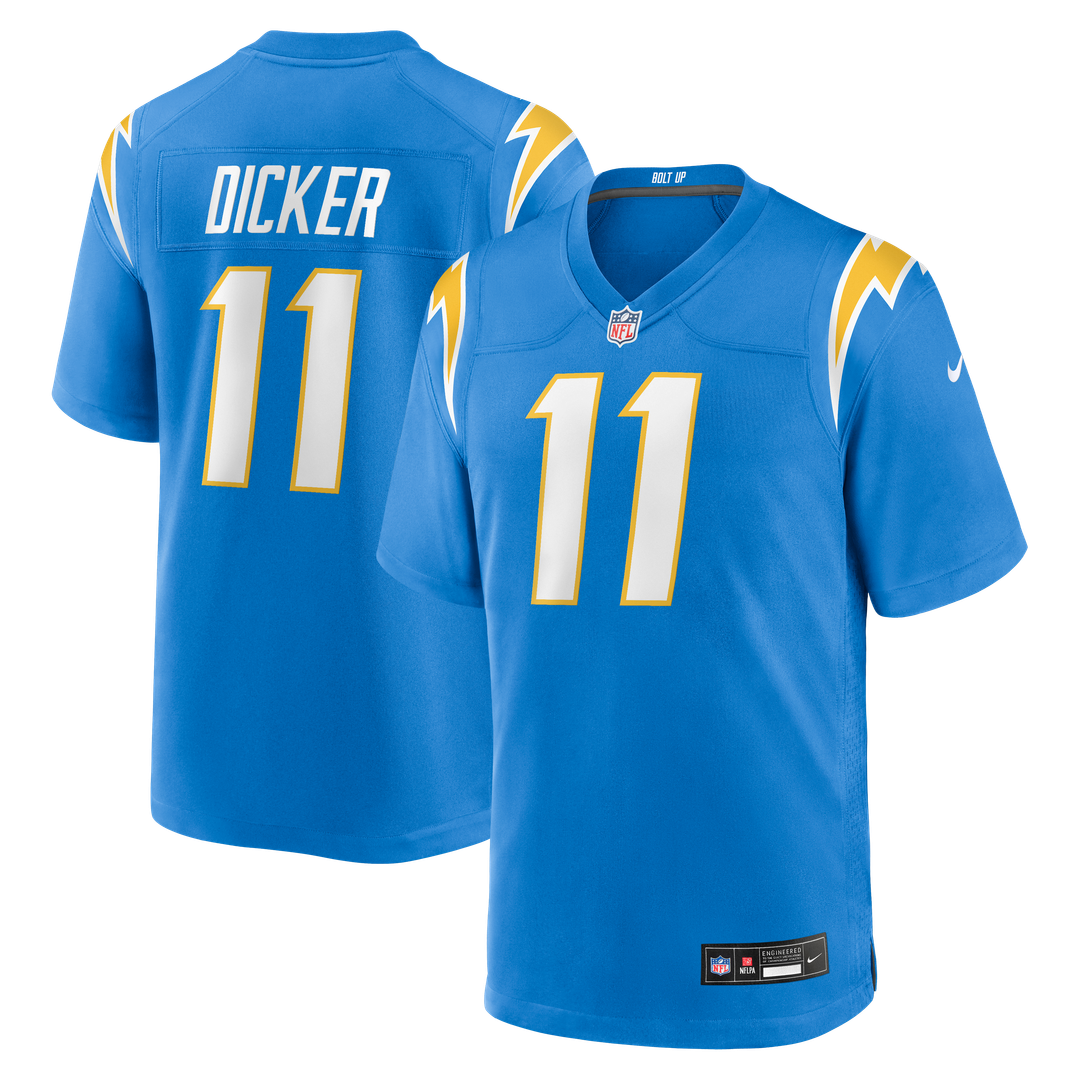 Los Angeles Chargers Cameron Dicker Navy Alternate Game Jersey product image 7, provided for visual reference and product