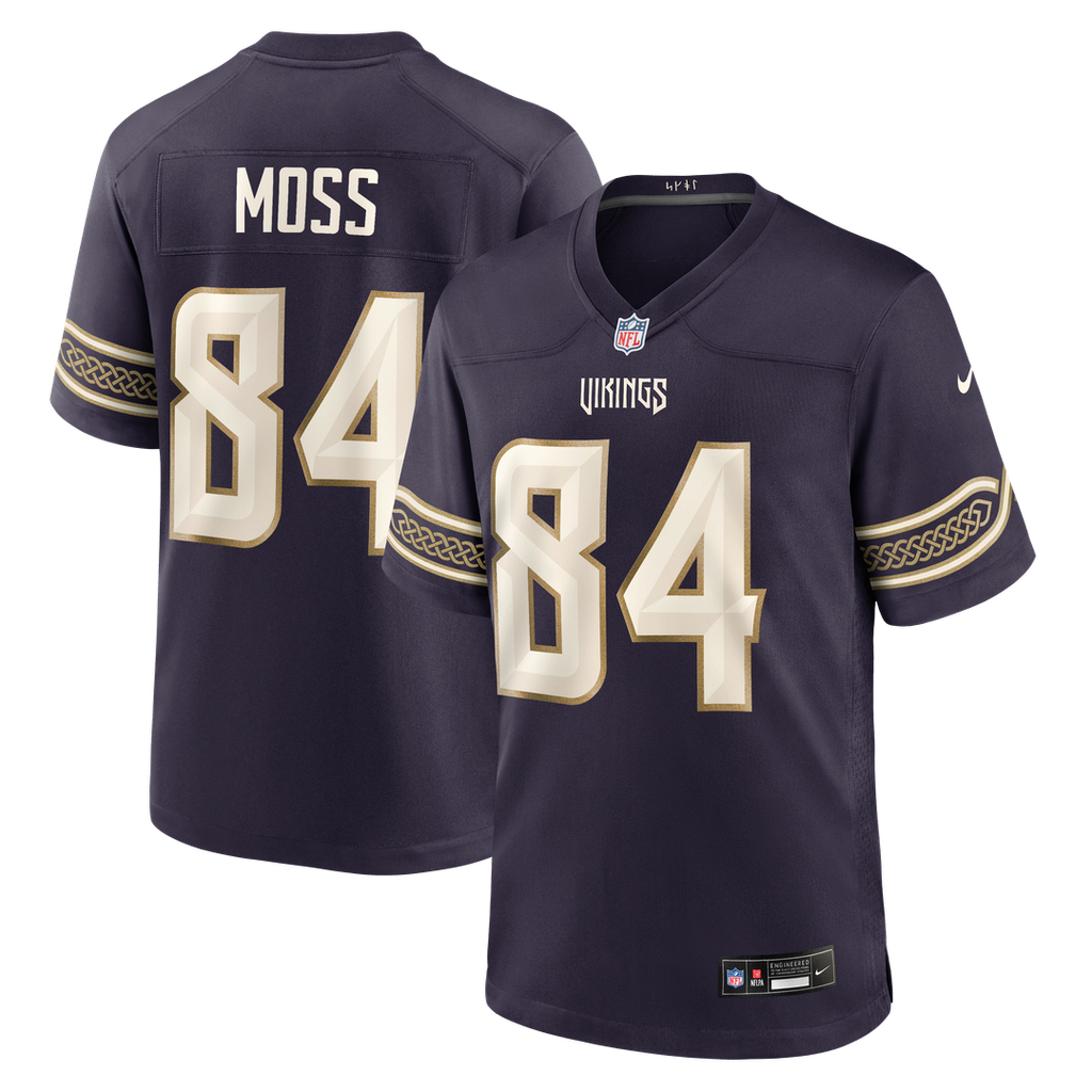 Minnesota Vikings Randy Moss Purple 2026 Rivalries Collection Game Jersey product image 1, provided for visual reference and