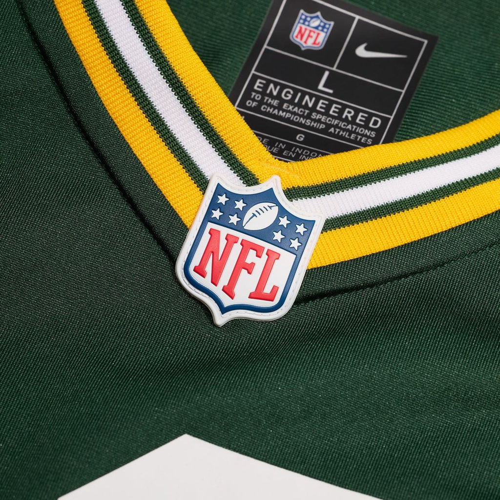 Green Bay Packers Ty'Ron Hopper Green Game Jersey product image 4, provided for visual reference and product detail review