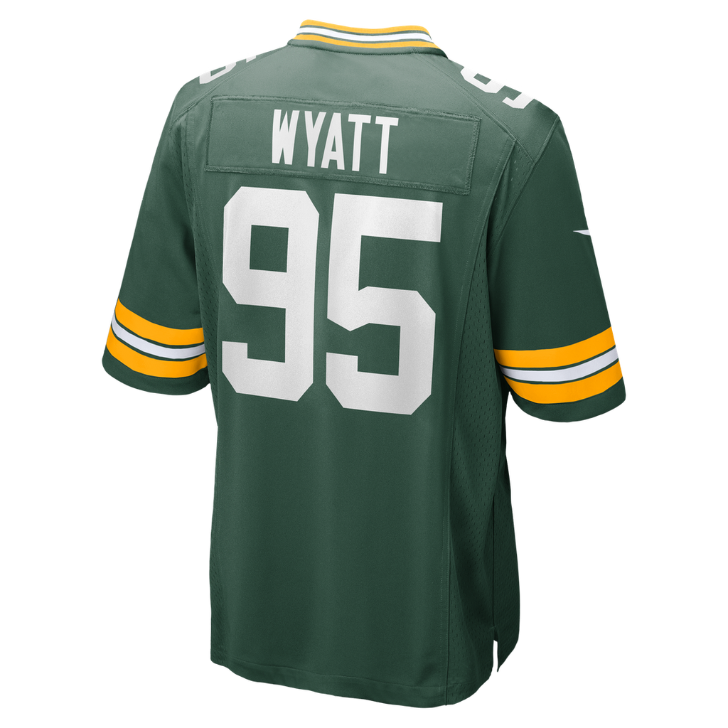 Green Bay Packers Devonte Wyatt Green Player Game Jersey product image 3, provided for visual reference and product detail