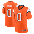 Denver Broncos Jonathon Cooper Orange Team Game Jersey product image 1, provided for visual reference and product detail