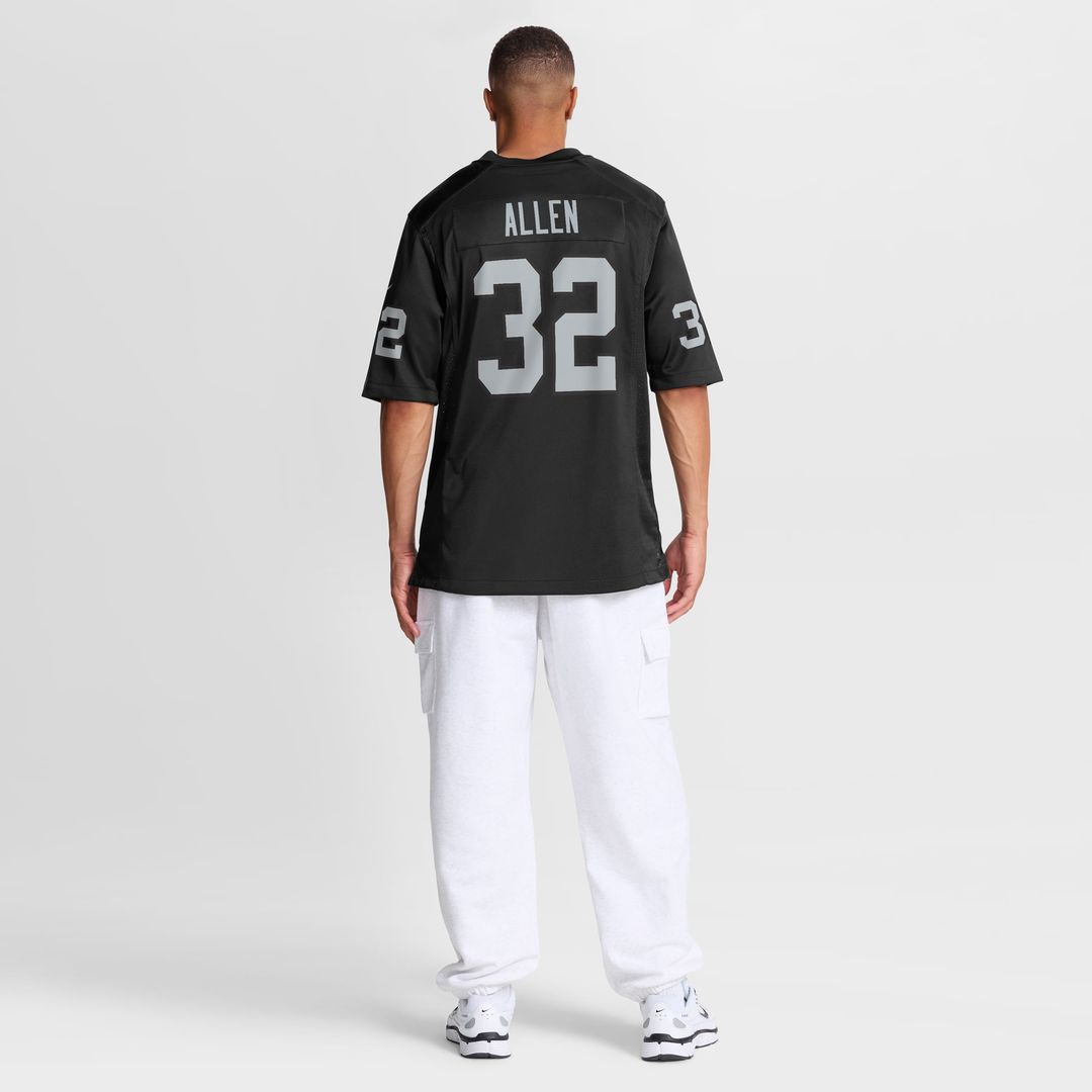 Las Vegas Raiders Marcus Allen Black Game Retired Player Jersey product image 8, provided for visual reference and product