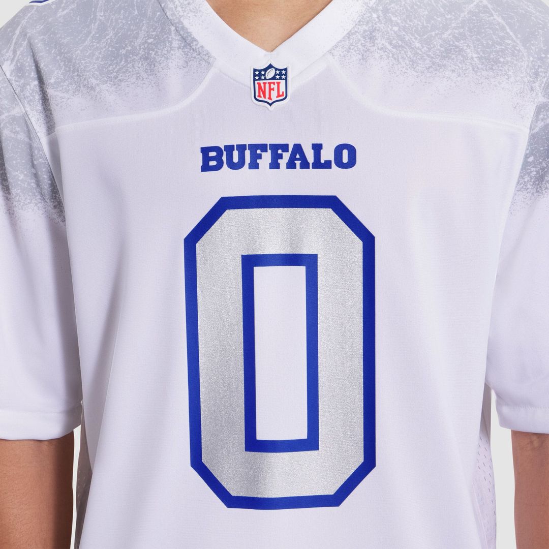 Buffalo Bills Keon Coleman White Rivalries Collection Game Jersey product image 6, provided for visual reference and product
