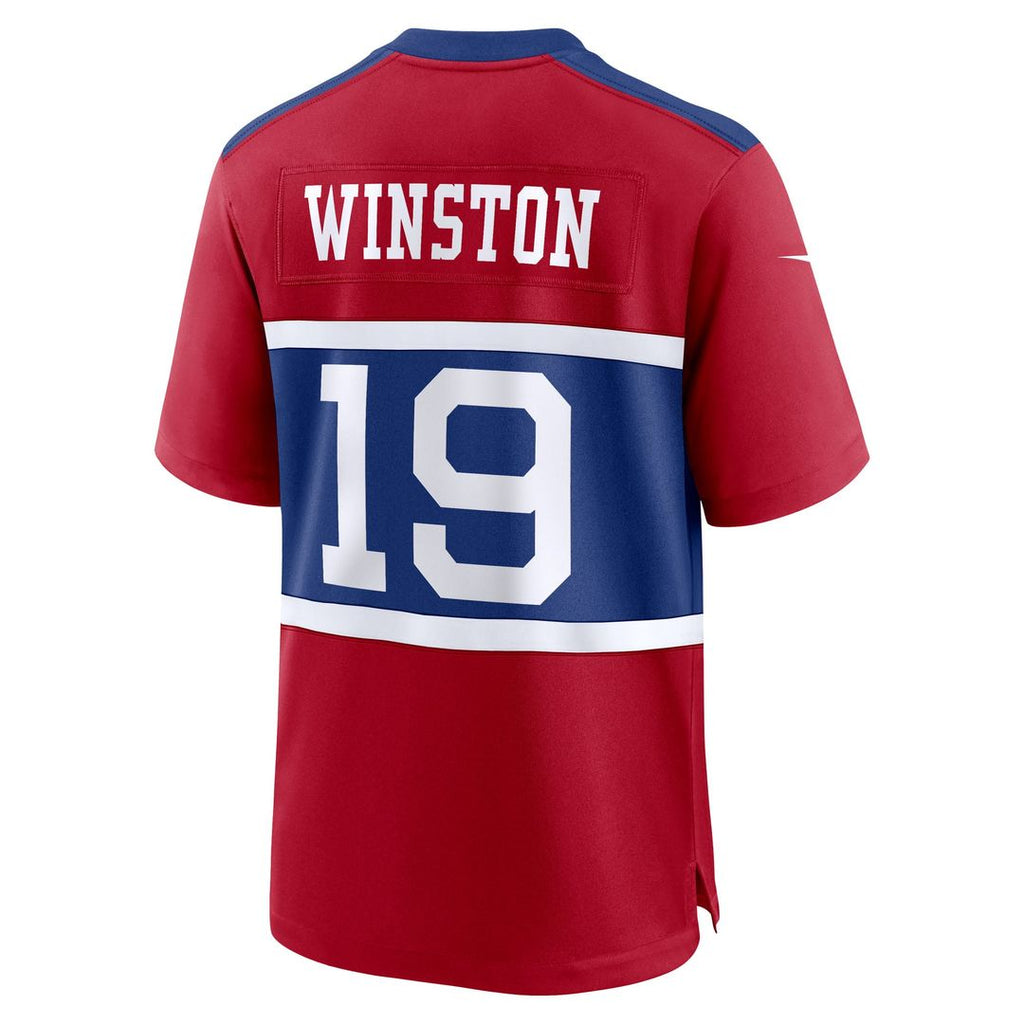 New York Giants Jameis Winston Century Red Alternate Game Jersey product image 3, provided for visual reference and product