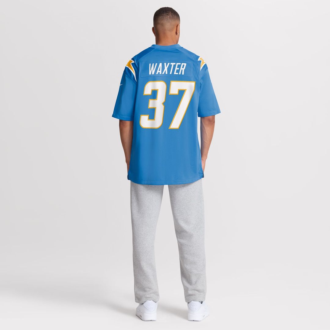 Los Angeles Chargers Isas Waxter Powder Blue Team Game Jersey product image 5, provided for visual reference and product