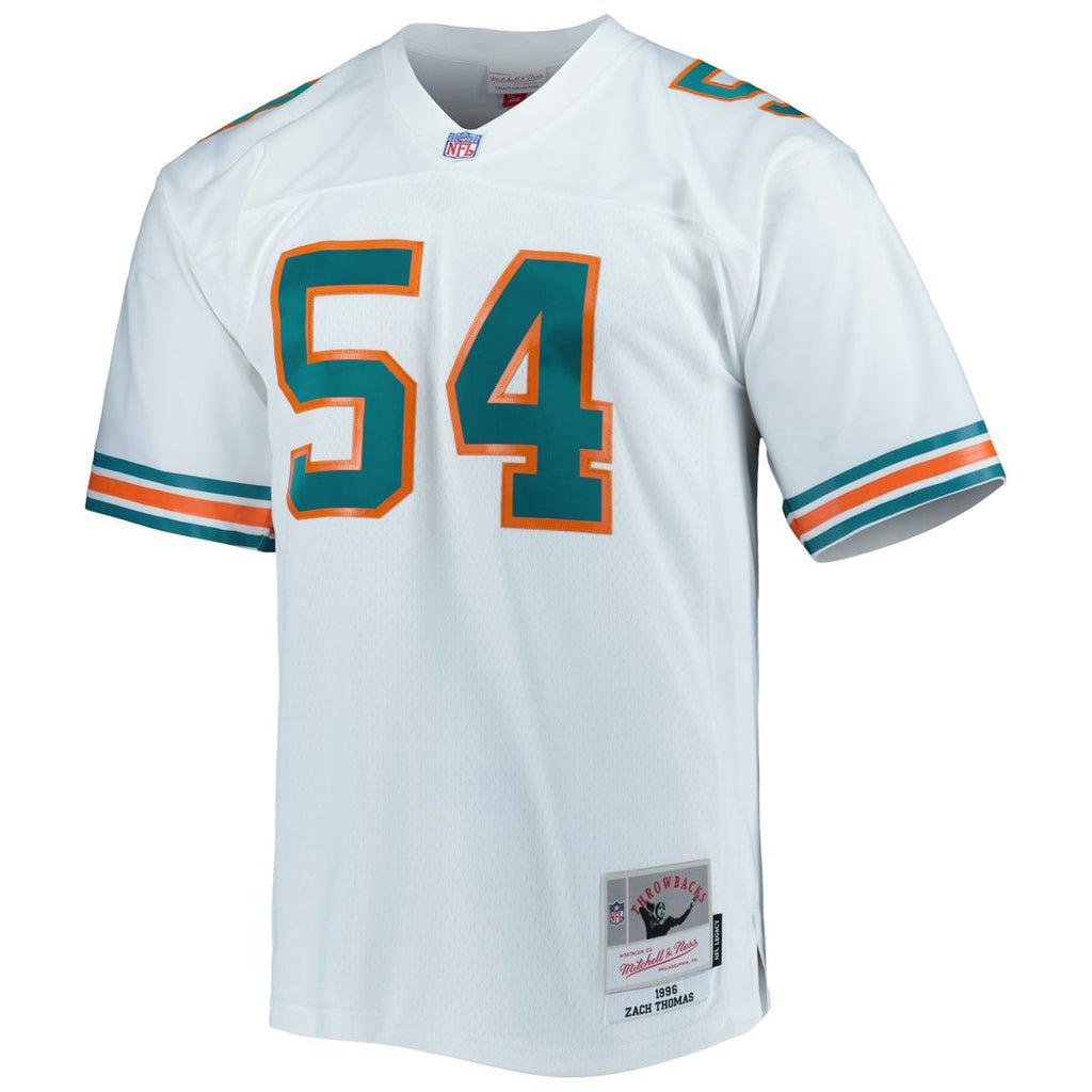 Miami Dolphins Zach Thomas White Legacy Replica Jersey product image 5, provided for visual reference and product detail