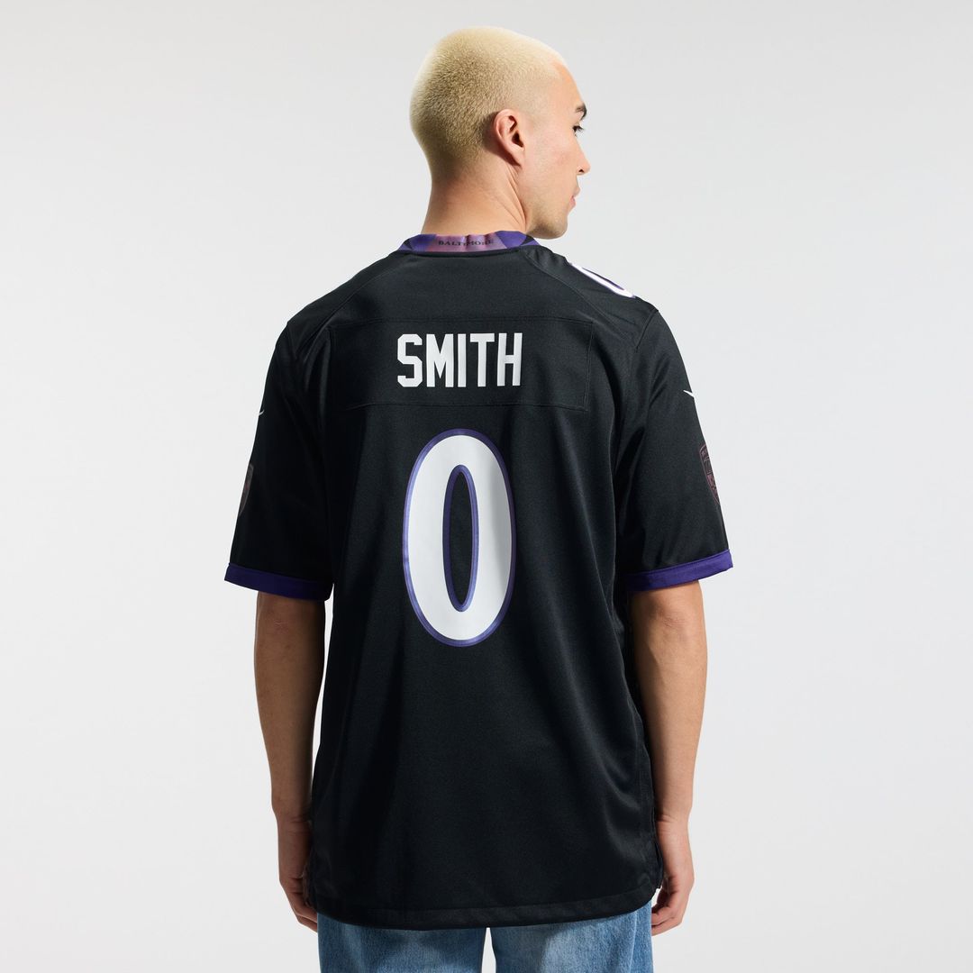 Baltimore Ravens Roquan Smith Purple Alternate Game Jersey product image 9, provided for visual reference and product detail