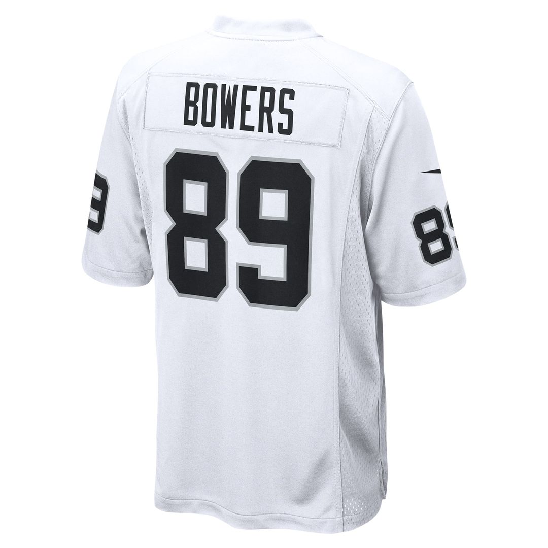 Las Vegas Raiders Brock Bowers White Game Jersey product image 3, provided for visual reference and product detail review