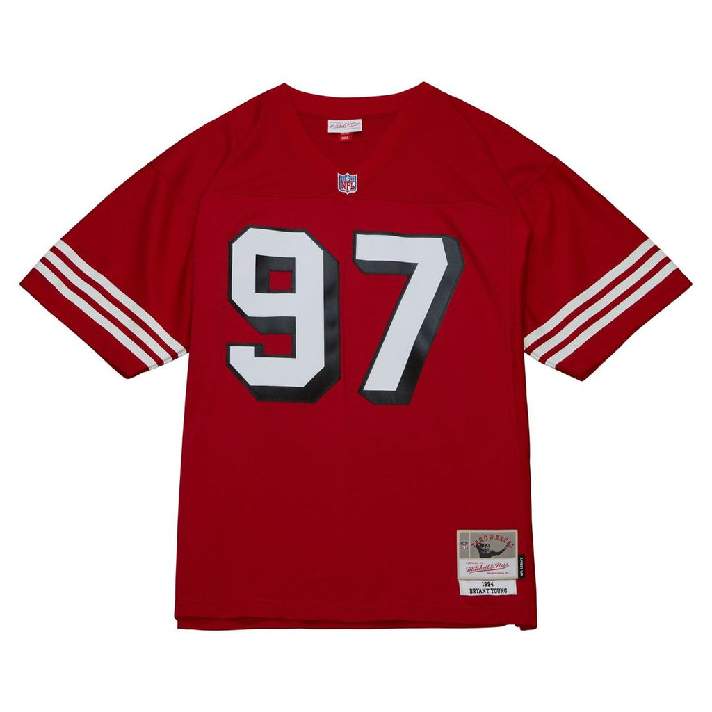 San Francisco 49ers Bryant Young White Legacy Replica Jersey product image 8, provided for visual reference and product