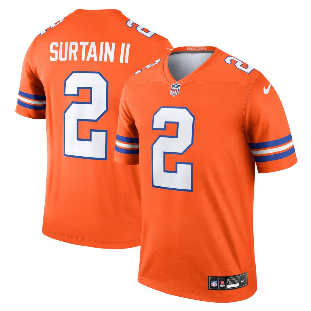 Denver Broncos Patrick Surtain II Orange Legend Player Performance Top product image 1, provided for visual reference and