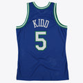 Dallas Mavericks Jason Kidd 1997 Hardwood Classics Road Swingman Basketball Jersey By - Royal product image 1, provided for