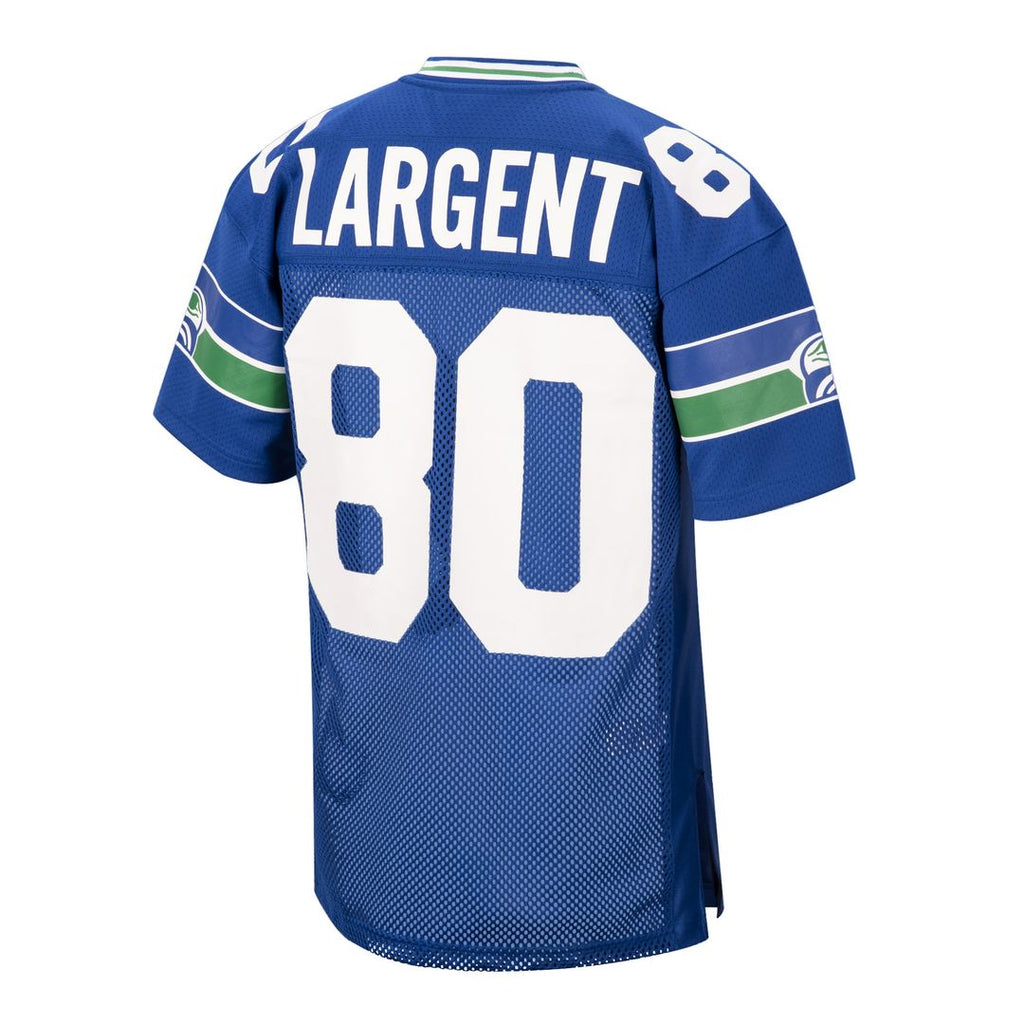 Seattle Seahawks 1985 Steve Largent Royal Authentic Throwback Retired Player Jersey product image 3, provided for visual
