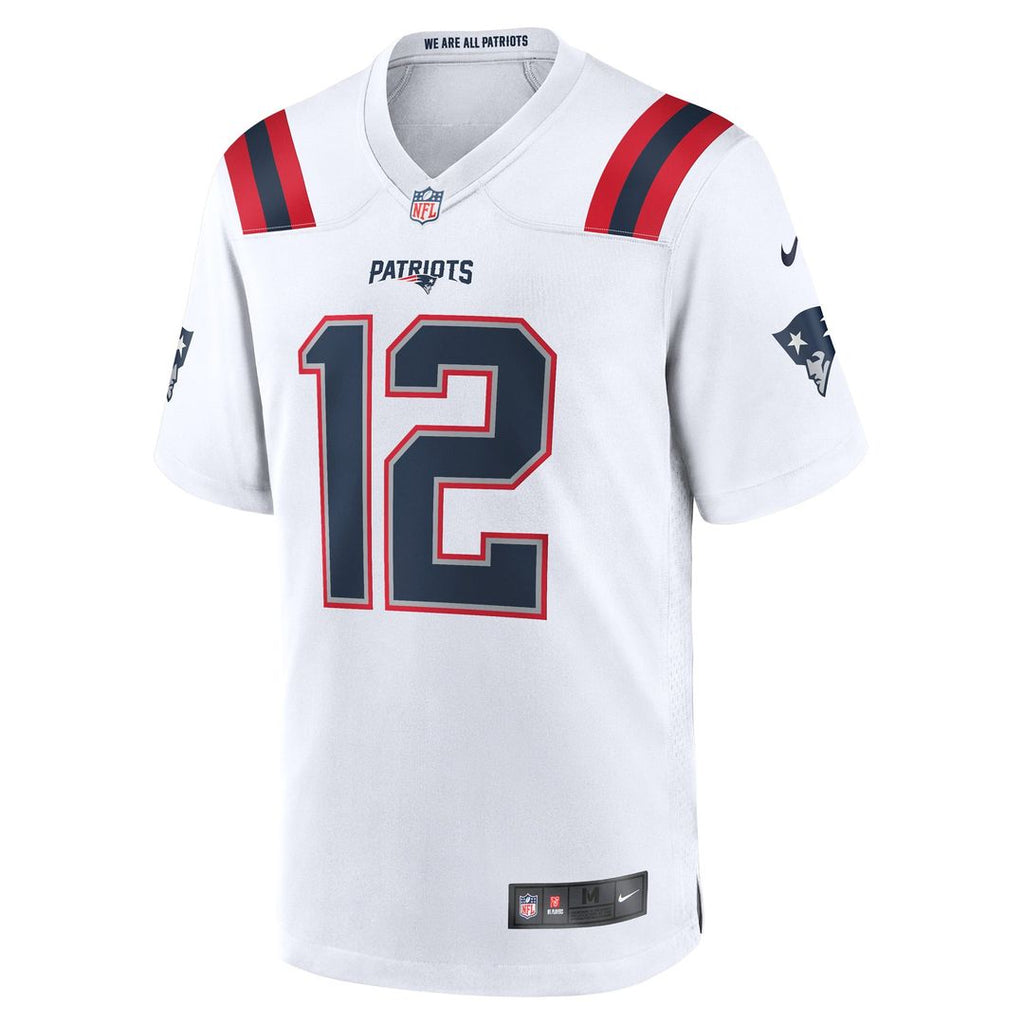 New England Patriots Tom Brady White Retired Game Jersey product image 5, provided for visual reference and product detail