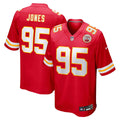 Kansas City Chiefs Chris Jones Red Game Jersey product image 1, provided for visual reference and product detail review