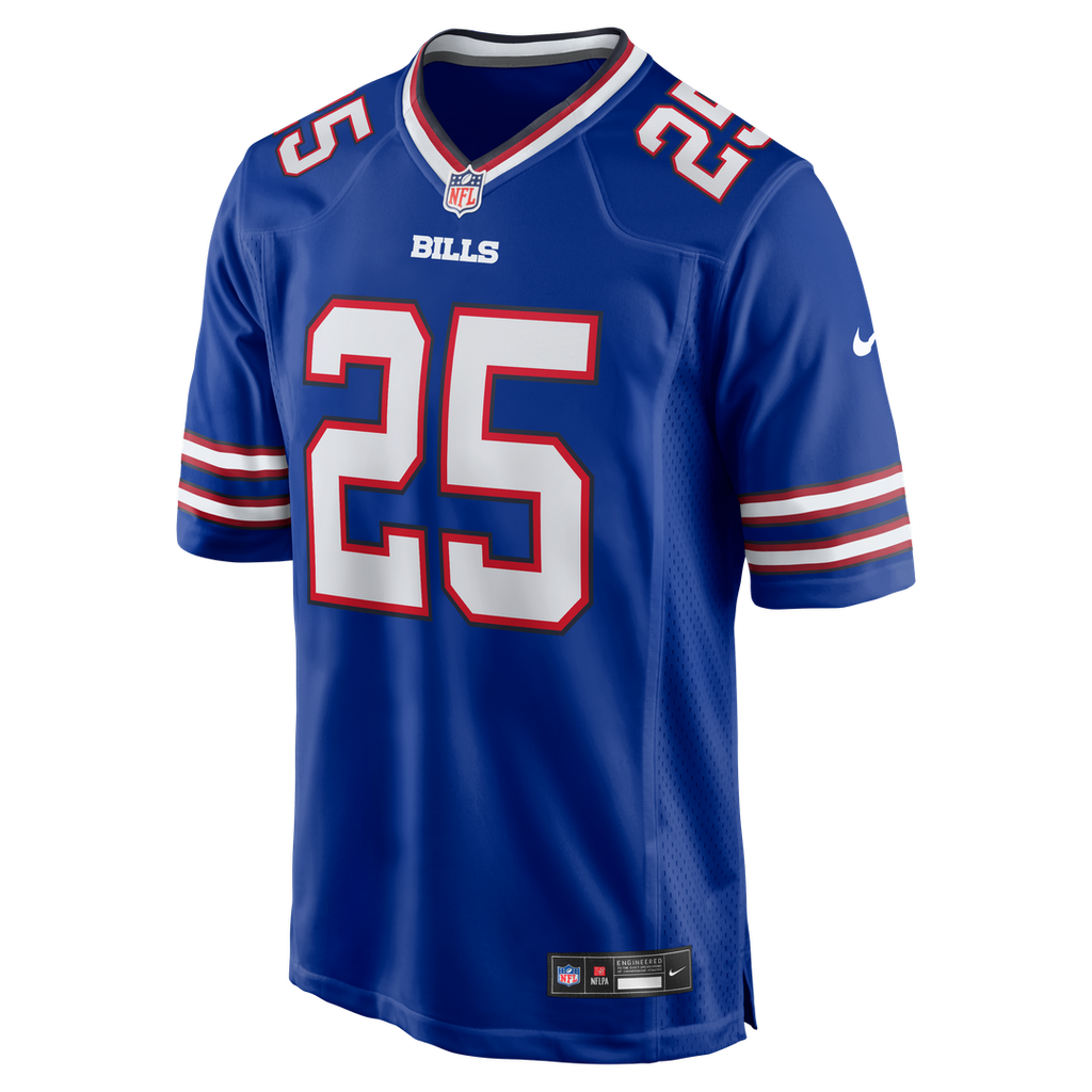 Buffalo Bills Geno Stone Royal Team Game Jersey product image 2, provided for visual reference and product detail review