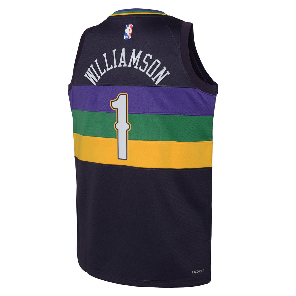 Zion Williamson New Orleans Pelicans City Edition Swingman Jersey - Purple - Youth product image 3, provided for visual