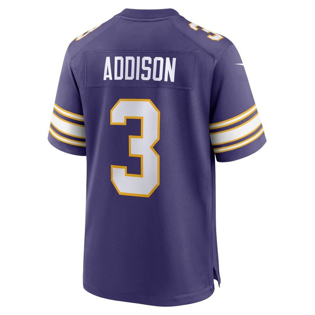 Minnesota Vikings Addison White Away Game Jersey product image 9, provided for visual reference and product detail review