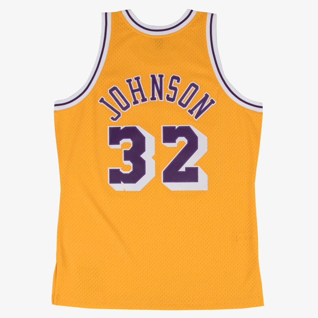 Magic Johnson Los Angeles Lakers 1984 Swingman Jersey product image 3, provided for visual reference and product detail