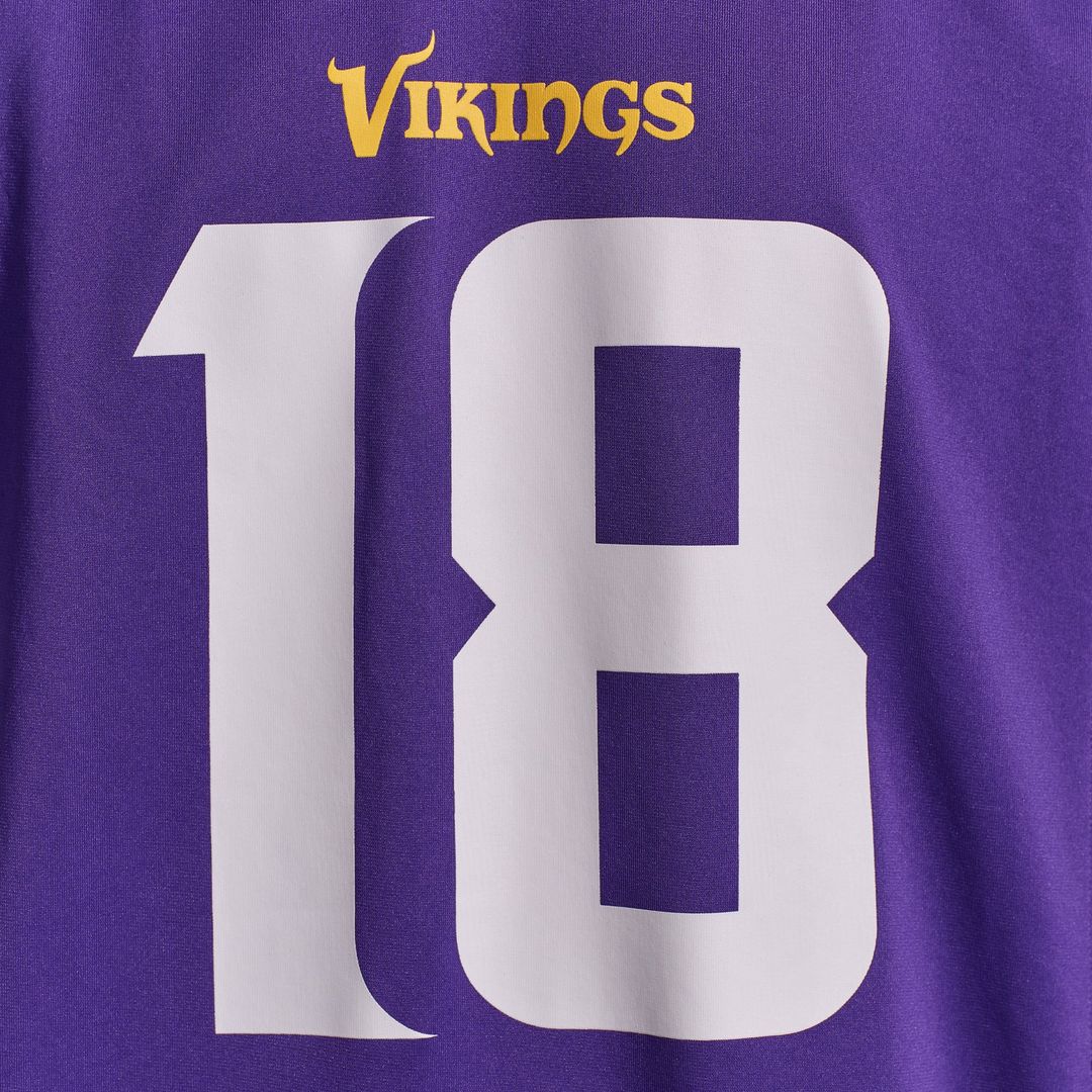Minnesota Vikings Justin Jefferson Purple Player Game Jersey product image 10, provided for visual reference and product