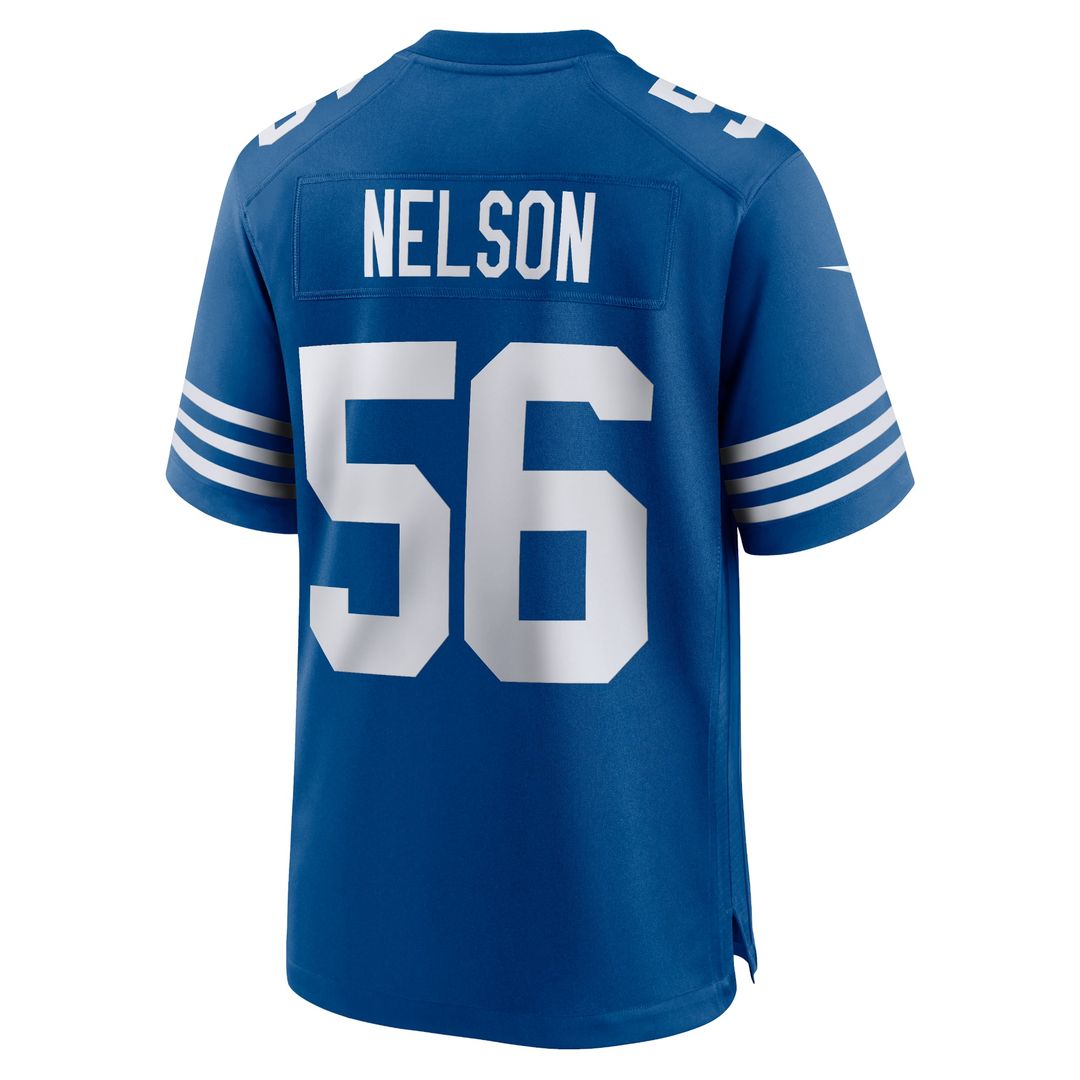 Indianapolis Colts Quenton Nelson Royal Alternate Game Jersey product image 9, provided for visual reference and product