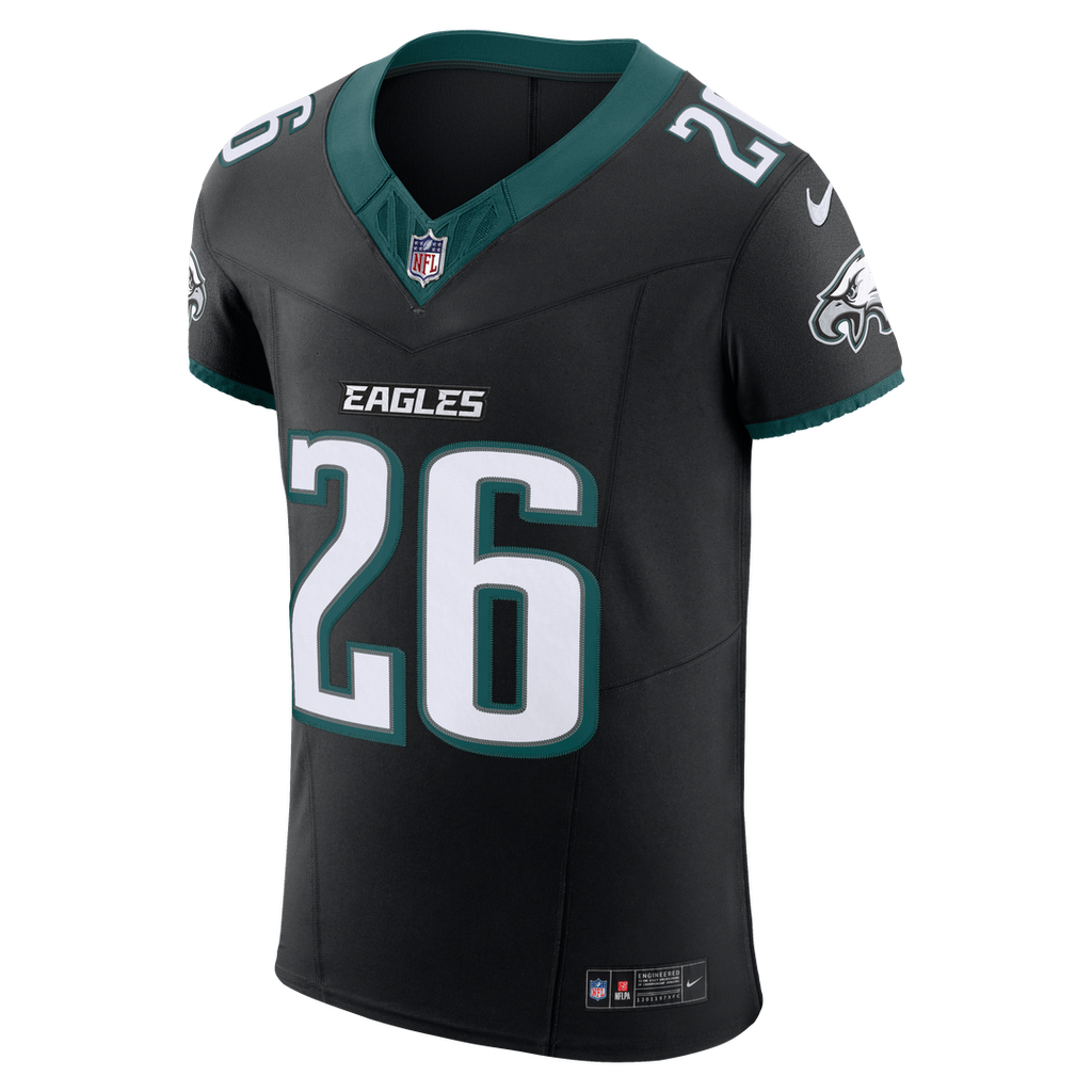 Philadelphia Eagles Saquon Barkley Black Alternate Vapor F.U.S.E. Elite Jersey product image 2, provided for visual