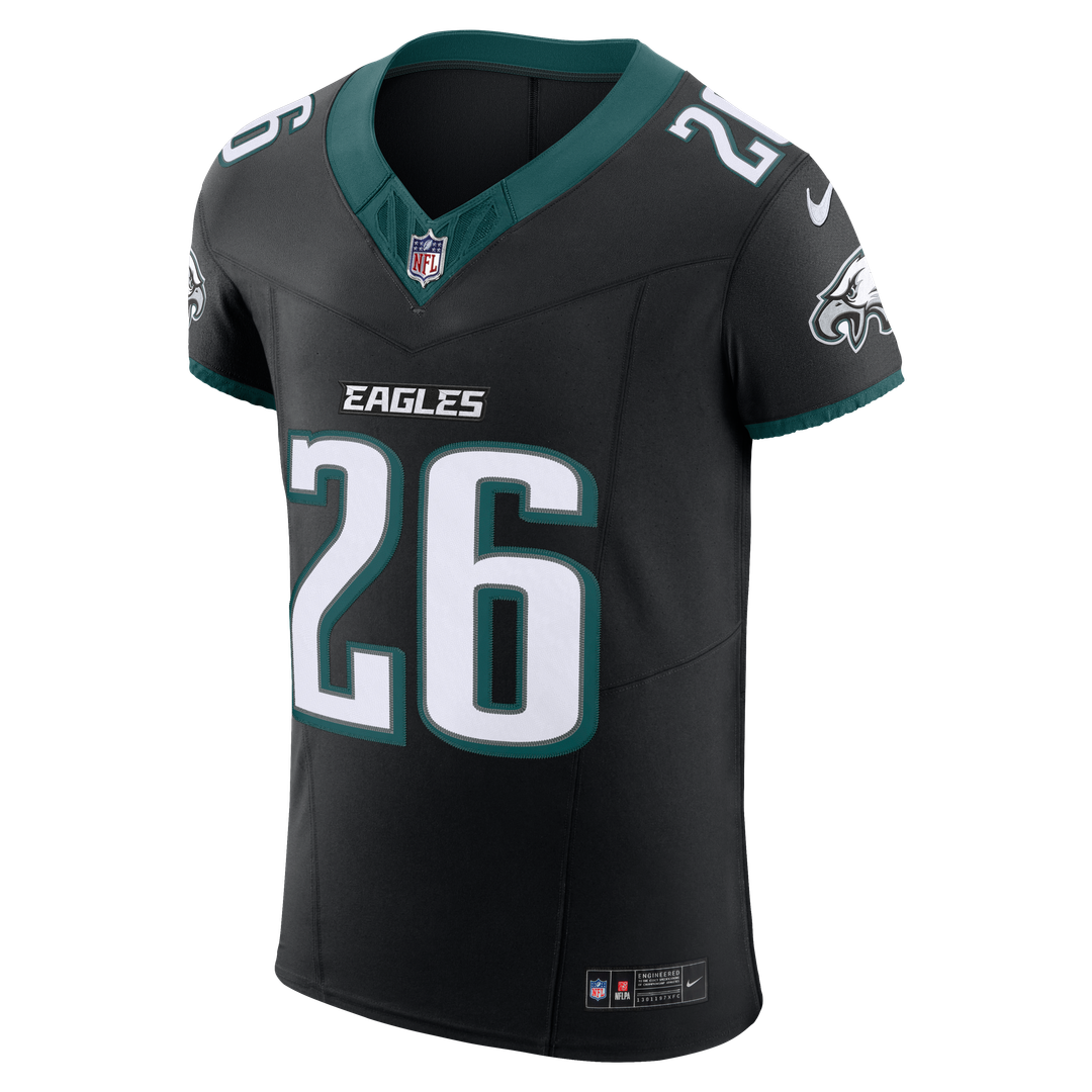 Philadelphia Eagles Saquon Barkley Black Alternate Vapor F.U.S.E. Elite Jersey product image 2, provided for visual