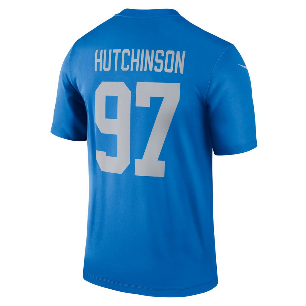 Detroit Lions Aidan Hutchinson Blue Legend Player Performance Top product image 3, provided for visual reference and product