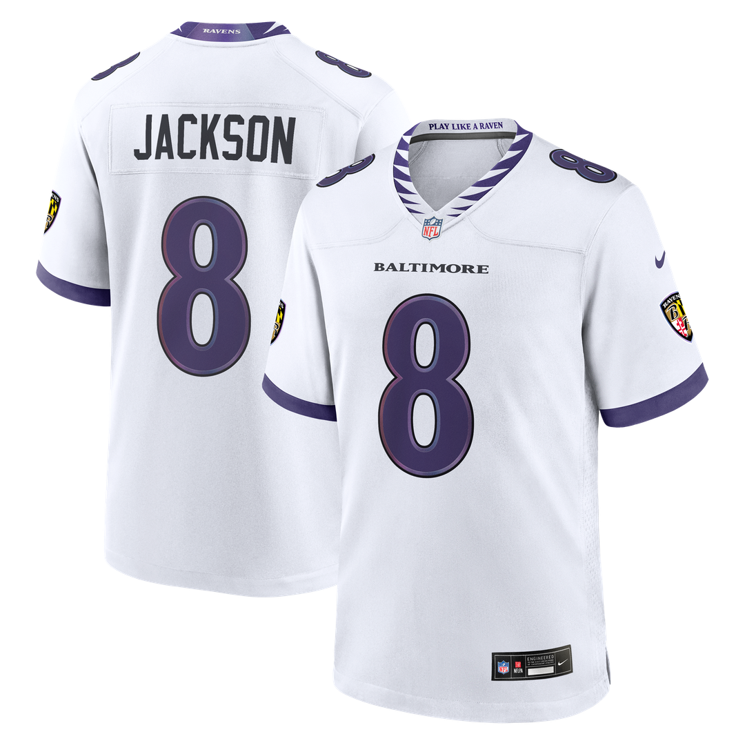 Baltimore Ravens Lamar Jackson Black Alternate Game Jersey product image 10, provided for visual reference and product