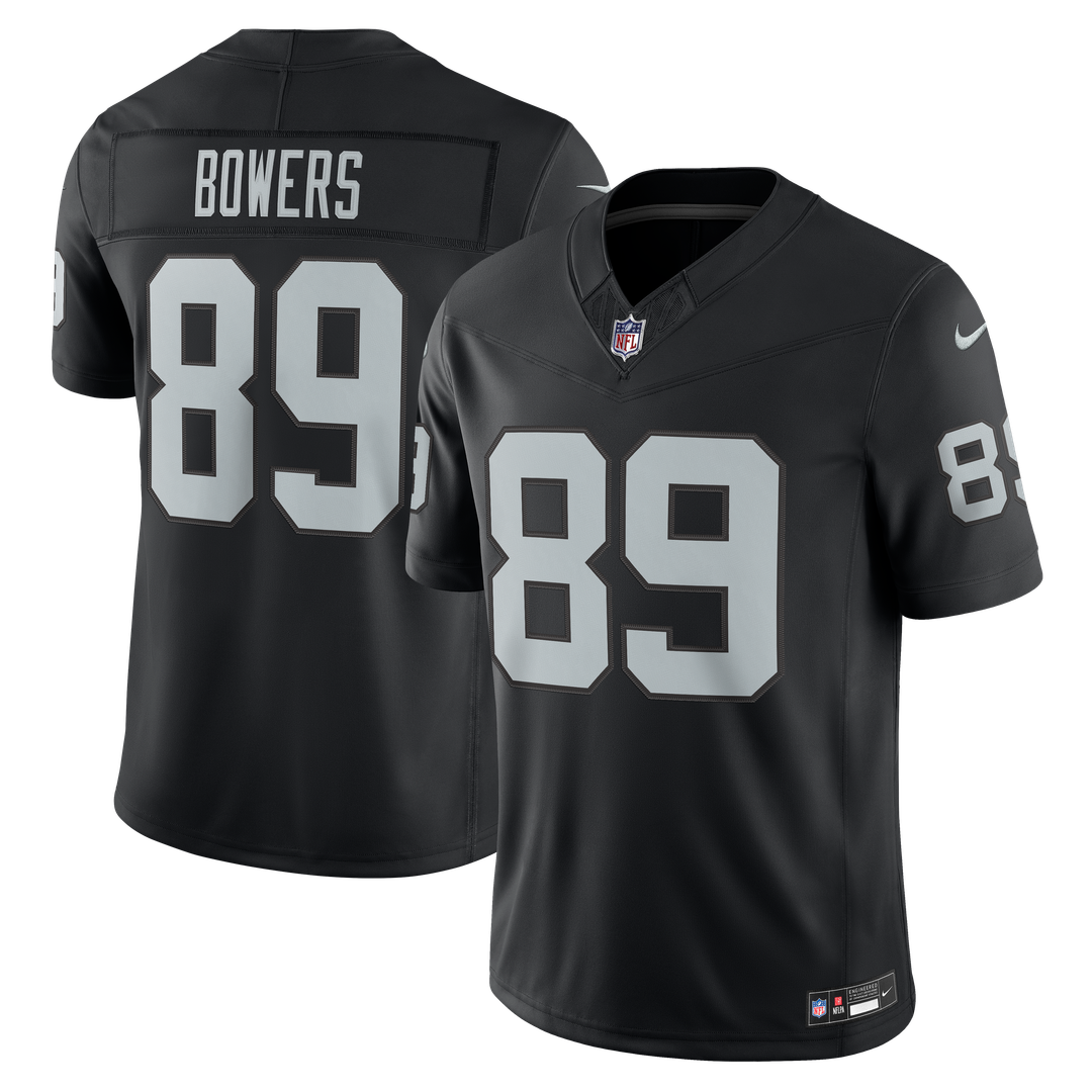 Las Vegas Raiders Brock Bowers White Vapor F.U.S.E. Stitched Limited Jersey product image 7, provided for visual reference