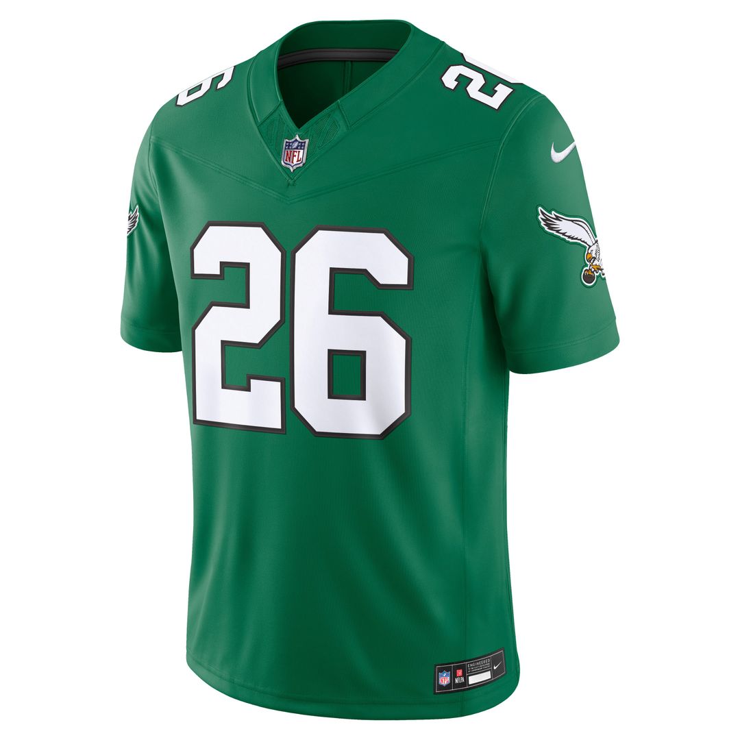 Philadelphia Eagles Saquon Barkley Kelly Green Alternate Vapor F.U.S.E. Stitched Limited Jersey product image 5, provided