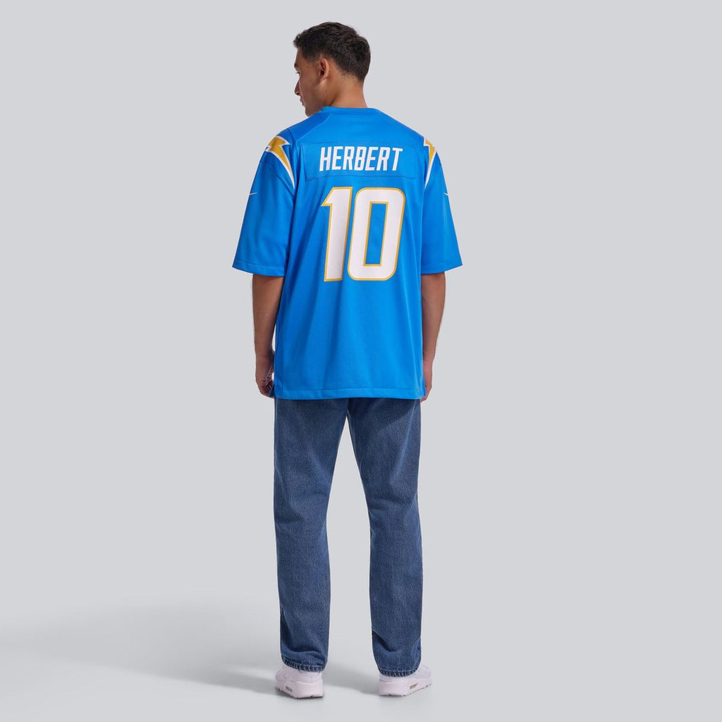 Los Angeles Chargers Justin Herbert Powder Blue Player Game Jersey product image 5, provided for visual reference and