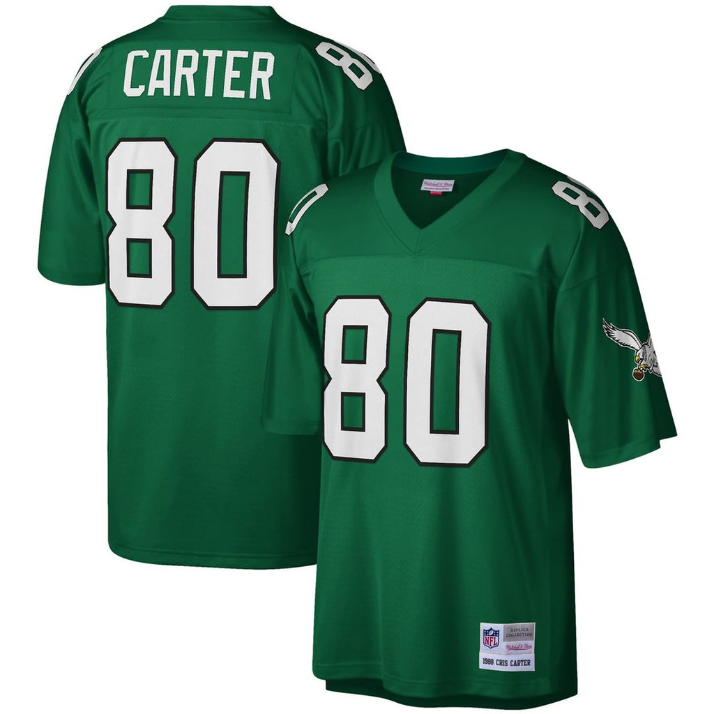 Philadelphia Eagles Cris Carter Kelly Green Legacy Replica Jersey product image 1, provided for visual reference and product