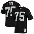 Las Vegas Raiders 1983 Howie Long Black Authentic Throwback Retired Player Jersey product image 1, provided for visual