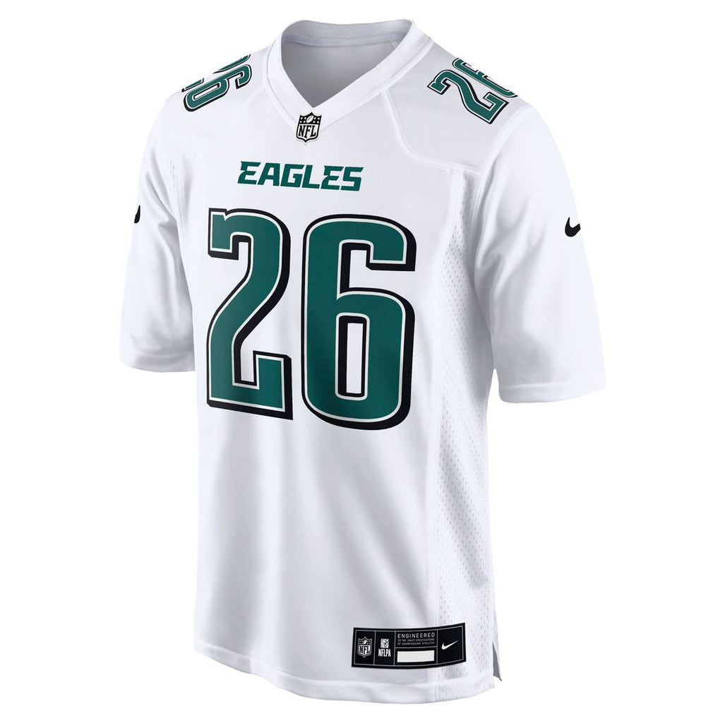 Philadelphia Eagles Saquon Barkley Tundra White Fashion Game Jersey product image 2, provided for visual reference and