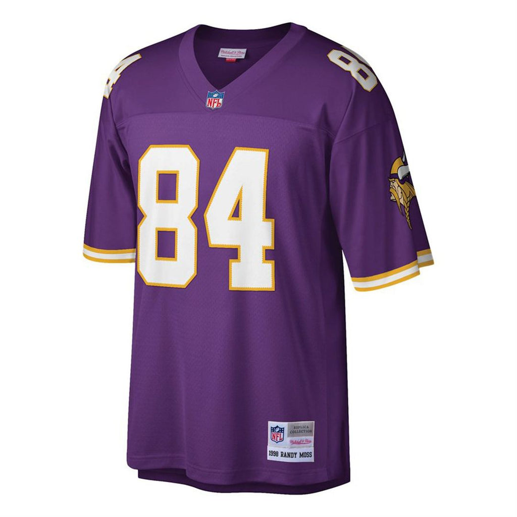 Minnesota Vikings Randy Moss Purple Big & Tall 1998 Retired Player Replica Jersey product image 2, provided for visual